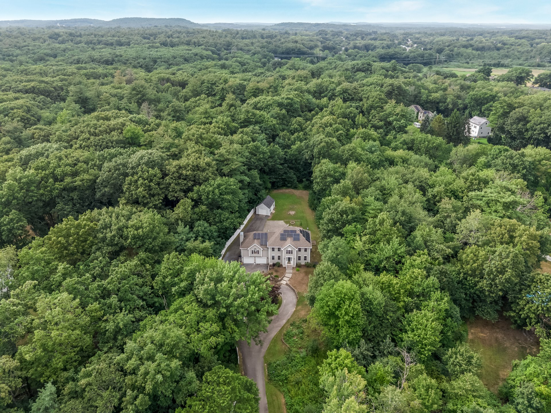 Aerial of the grounds