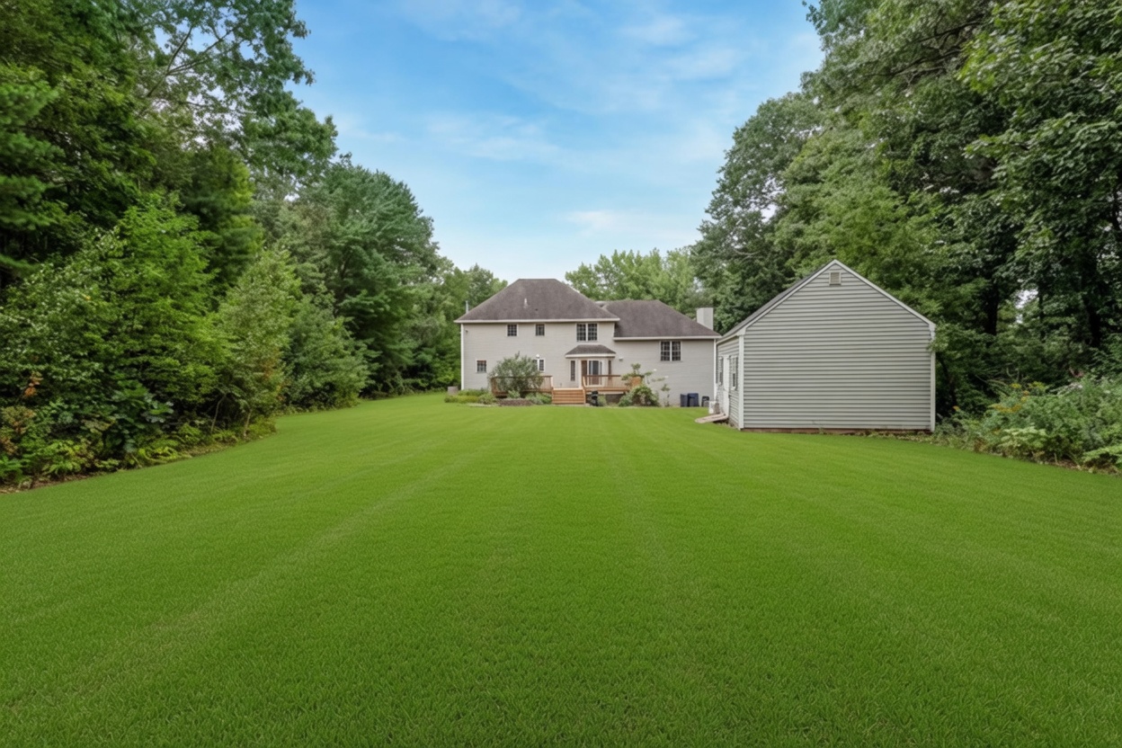 Back lawn